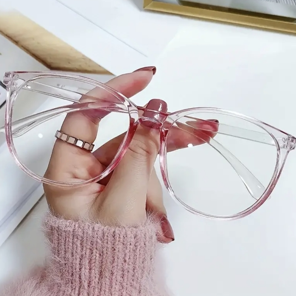 Clear Lens Oversized Glasses Anti Blue Light NEW